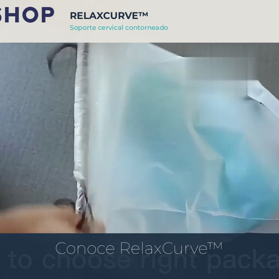 Demostración del diseño y flexibilidad de la almohada cervical Tipo C