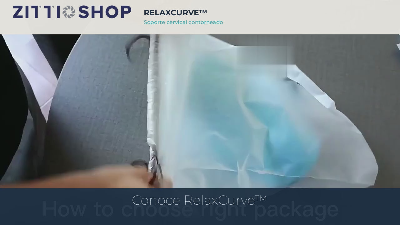 Demostración del diseño y flexibilidad de la almohada cervical Tipo C