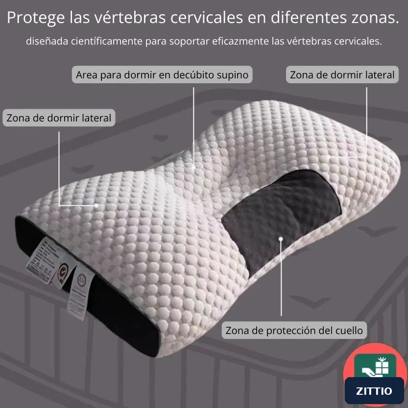 Zonas ergonómicas para dormir de lado o boca arriba